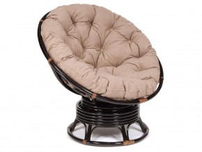 Кресло-качалка Papasan w 23/01 B с подушкой Antique brown, экошерсть Коричневый в Надыме - nadym.магазин96.com | фото