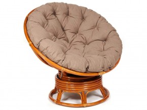 Кресло-качалка Papasan w 23/01 B с подушкой Cognac, экошерсть Коричневый в Надыме - nadym.магазин96.com | фото