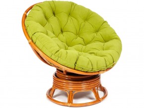 Кресло-качалка Papasan w 23/01 B с подушкой Cognac, флок Олива в Надыме - nadym.магазин96.com | фото