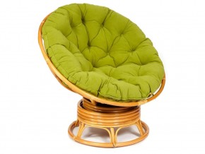 Кресло-качалка Papasan w 23/01 B с подушкой Honey, флок Олива в Надыме - nadym.магазин96.com | фото