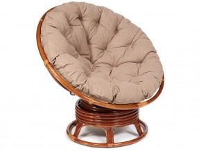 Кресло-качалка Papasan w 23/01 B с подушкой Pecan, экошерсть Коричневый в Надыме - nadym.магазин96.com | фото