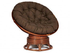 Кресло-качалка Papasan w 23/01 B с подушкой Pecan, ткань Коричневый в Надыме - nadym.магазин96.com | фото