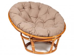 Кресло Papasan 23/01 W с подушкой Cognac, экошерсть Коричневый в Надыме - nadym.магазин96.com | фото