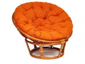 Кресло Papasan 23/01 W с подушкой Cognac, ткань Оранжевый в Надыме - nadym.магазин96.com | фото