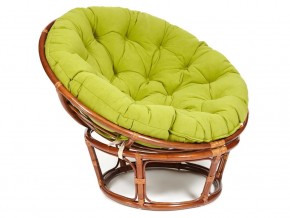 Кресло Papasan 23/01 W с подушкой Pecan, флок Олива в Надыме - nadym.магазин96.com | фото