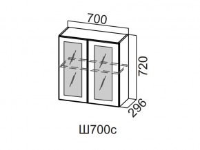 Ш700с/720 Шкаф навесной 700/720 (со стеклом) в Надыме - nadym.магазин96.com | фото